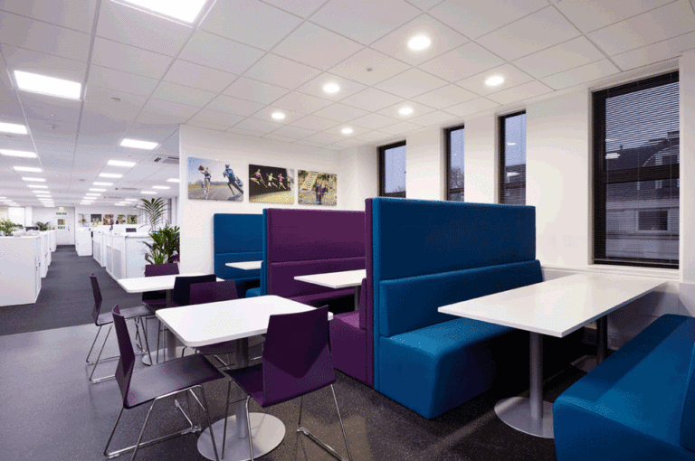 GDST Break out area, flexible learning environments for motivating employees
